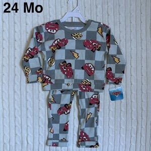 Disney Cars Outfit 24 Mos Toddler 2 Piece Set NEW Lightning McQueen Thermal Knit
